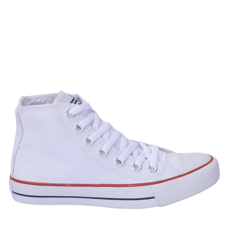 Converse bota branca jeans