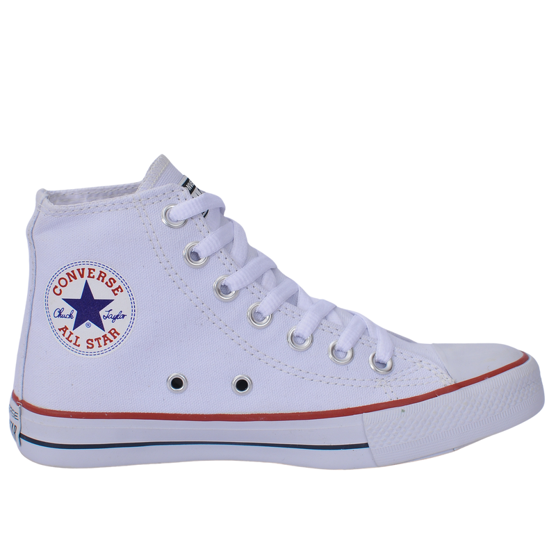 Converse bota branca jeans