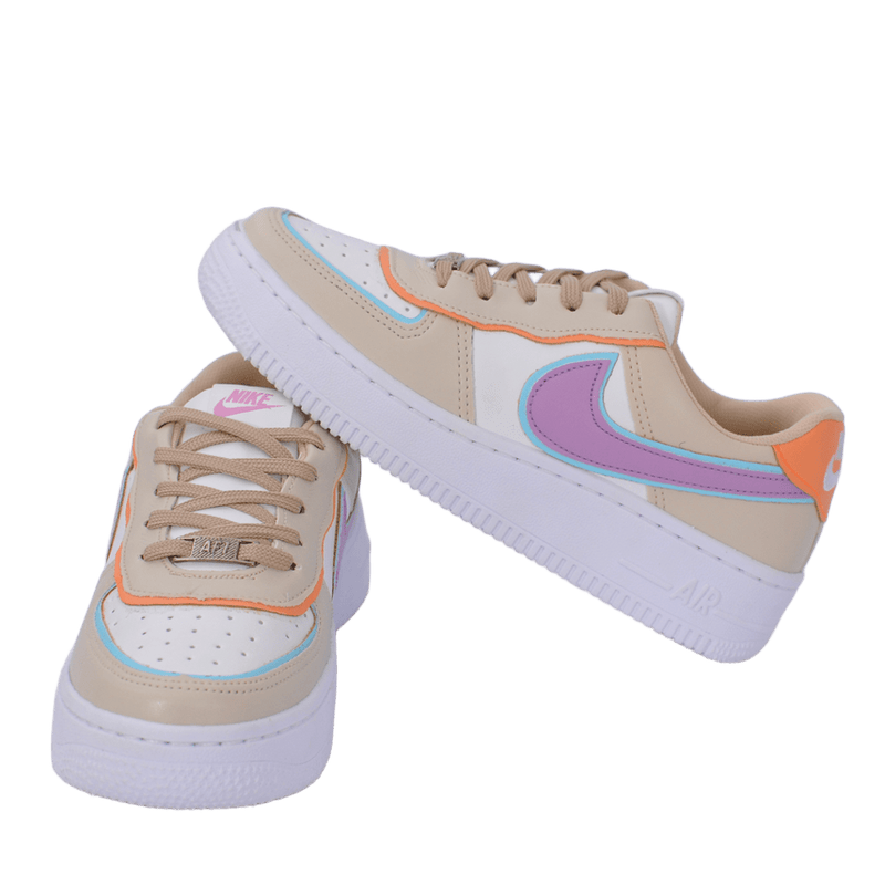 Nike Air Force Branco Lilás Dália