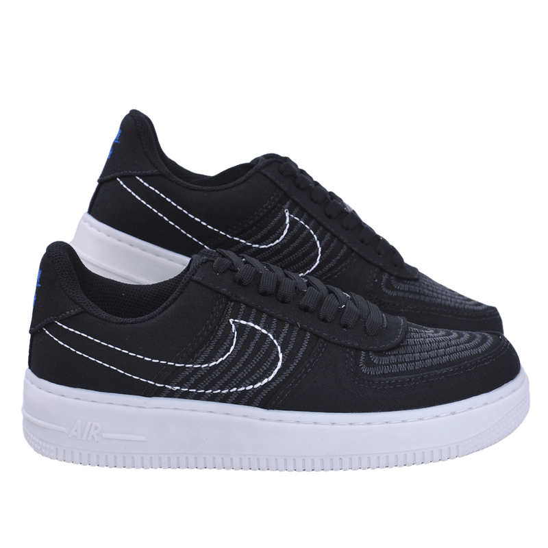 Nike Af1 Mooving Preto Azul