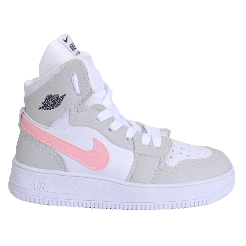 Nike Jordan Infantil Cinza Rosa